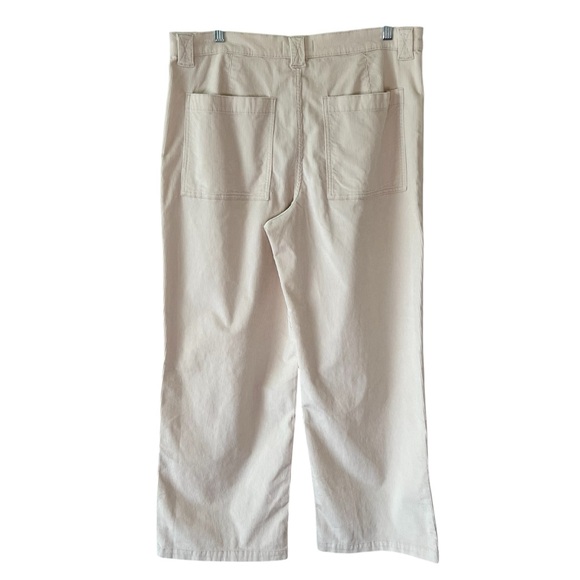 Madewell Emmett 2.0 Corduroy Wide Leg Pants High Rise Cream 32 NWT - Picture 10 of 16